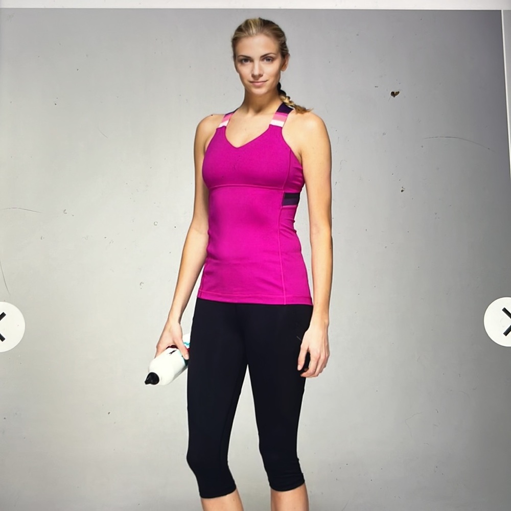Lululemon Push Ur Limits Tank, Raspberry, Size 4.… - image 3